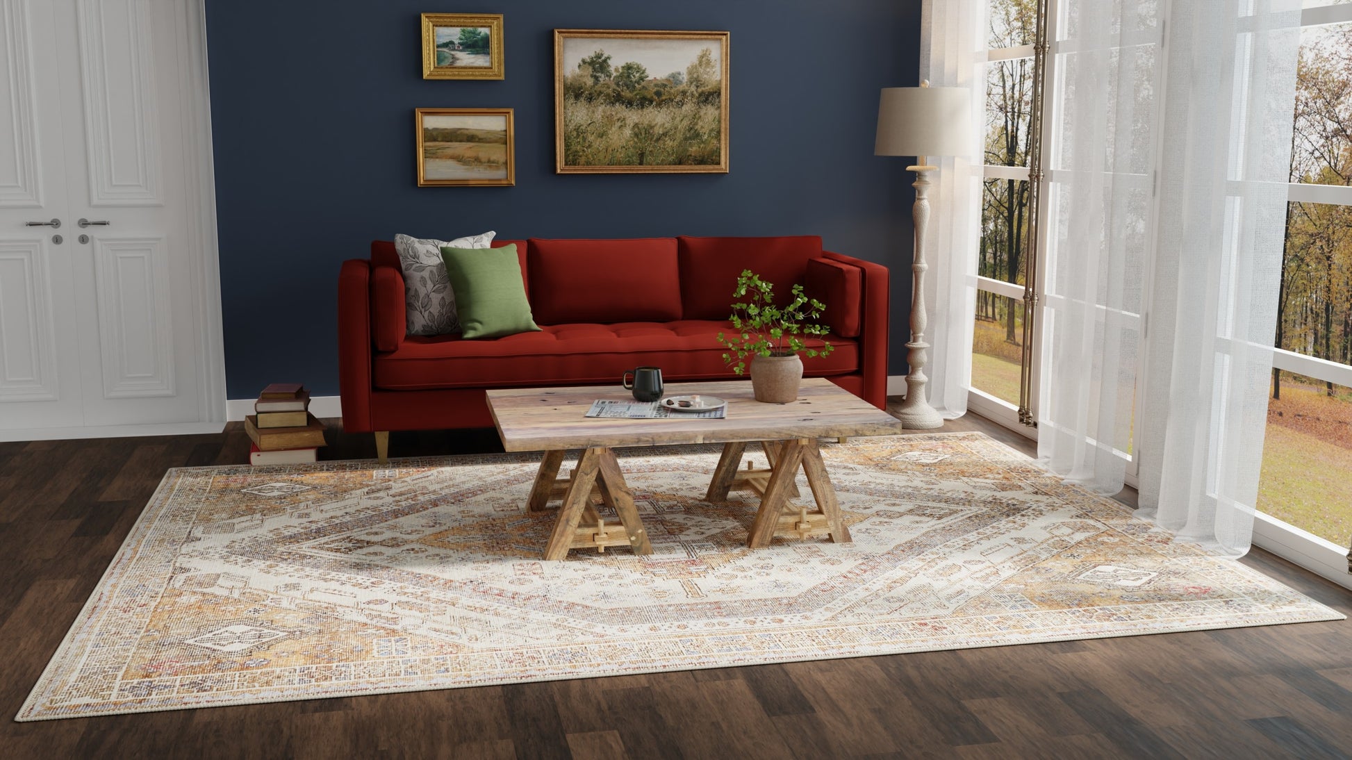 Feizy Percy  Tan  Transitional/Bohemian & Eclectic/Classic