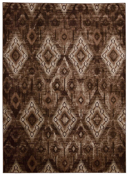 Nourison Home Karma KRM02 Chocolate Transitional Power-loomed Rug