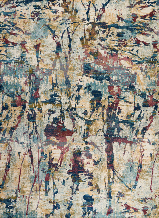 Nourison Home Fusion  Cream Multicolor  Contemporary