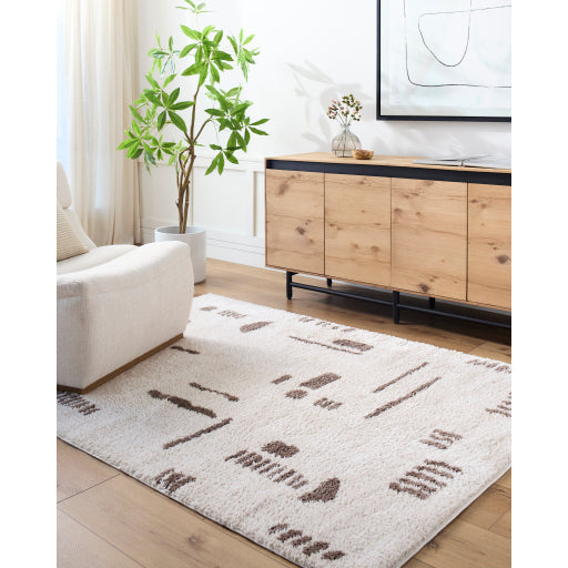 Surya Fossay Shag FSG-2300 Light Beige Modern Machinemade Rug