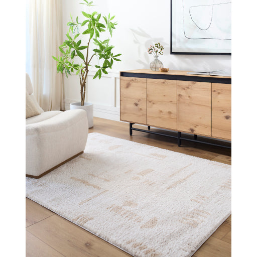 Surya Fossay Shag FSG-2301 Light Beige Modern Machinemade Rug