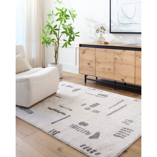 Surya Fossay Shag FSG-2303 Light Beige Modern Machinemade Rug