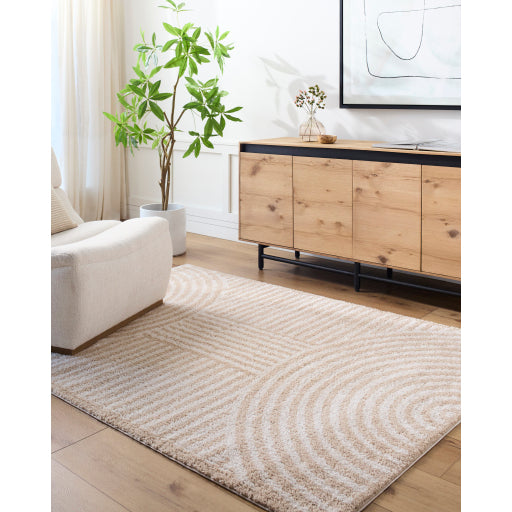 Surya Fossay Shag FSG-2332 Light Beige Modern Machinemade Rug