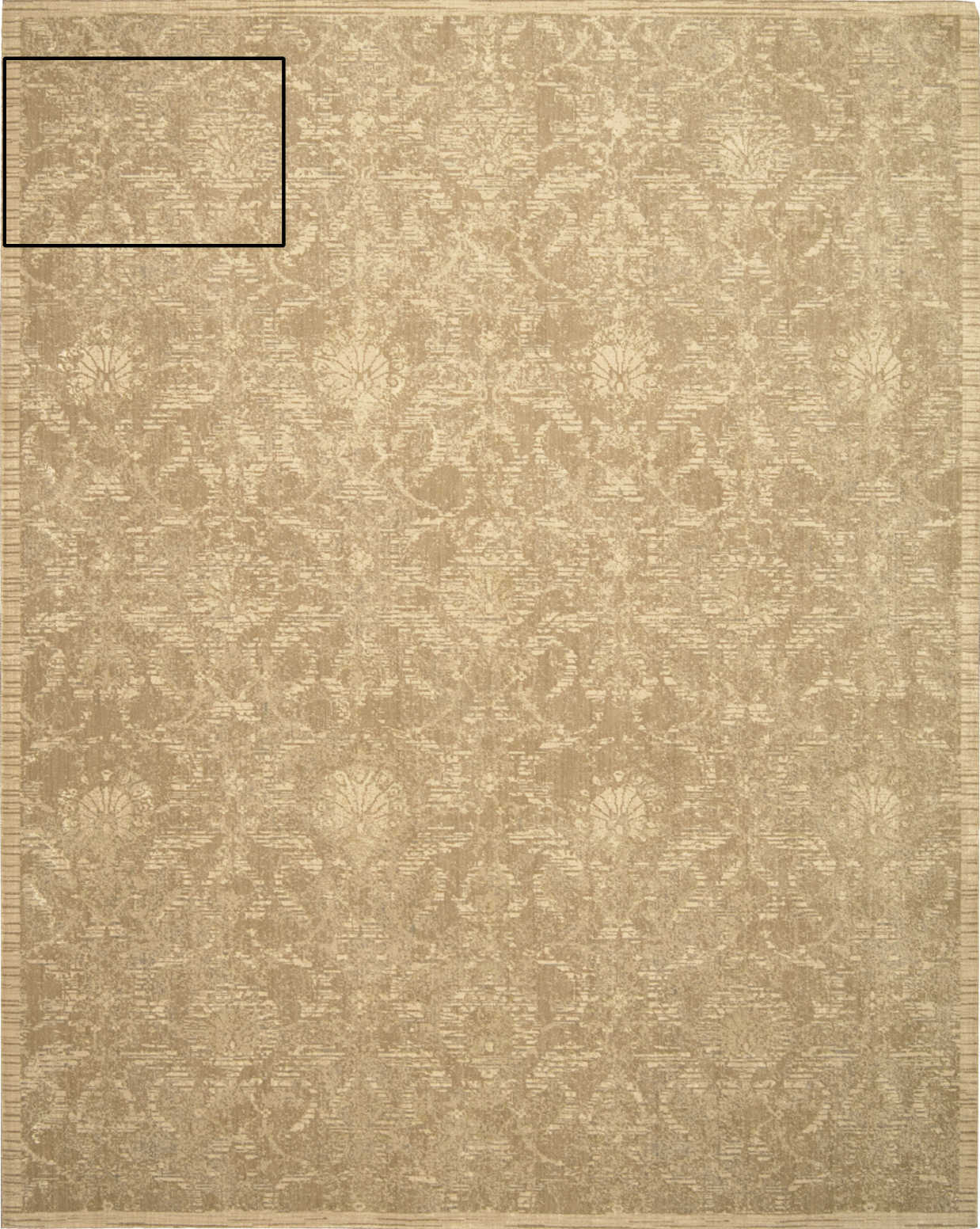 Nourison Home Silk Elements  Sand  Traditional