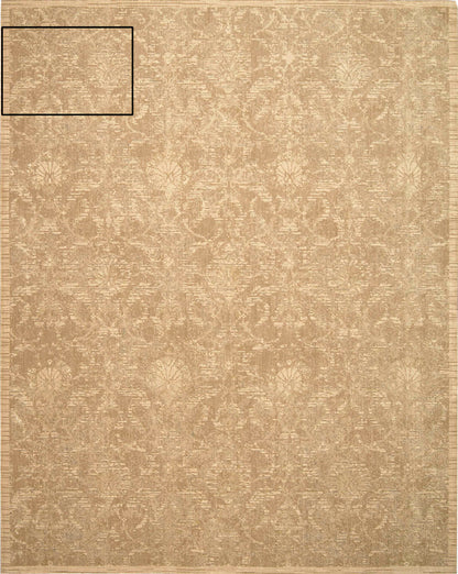 Nourison Home Silk Elements  Sand  Traditional