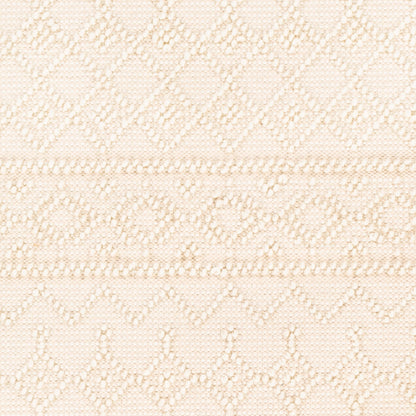 Surya Farmhouse Tassels FTS-2305 White Cottage Woven Rug