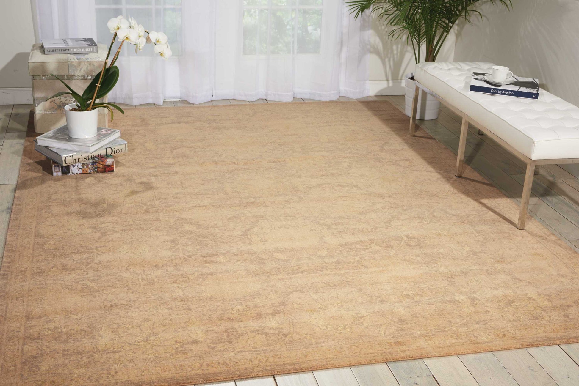 Nourison Home Silken Allure  Sand  Traditional