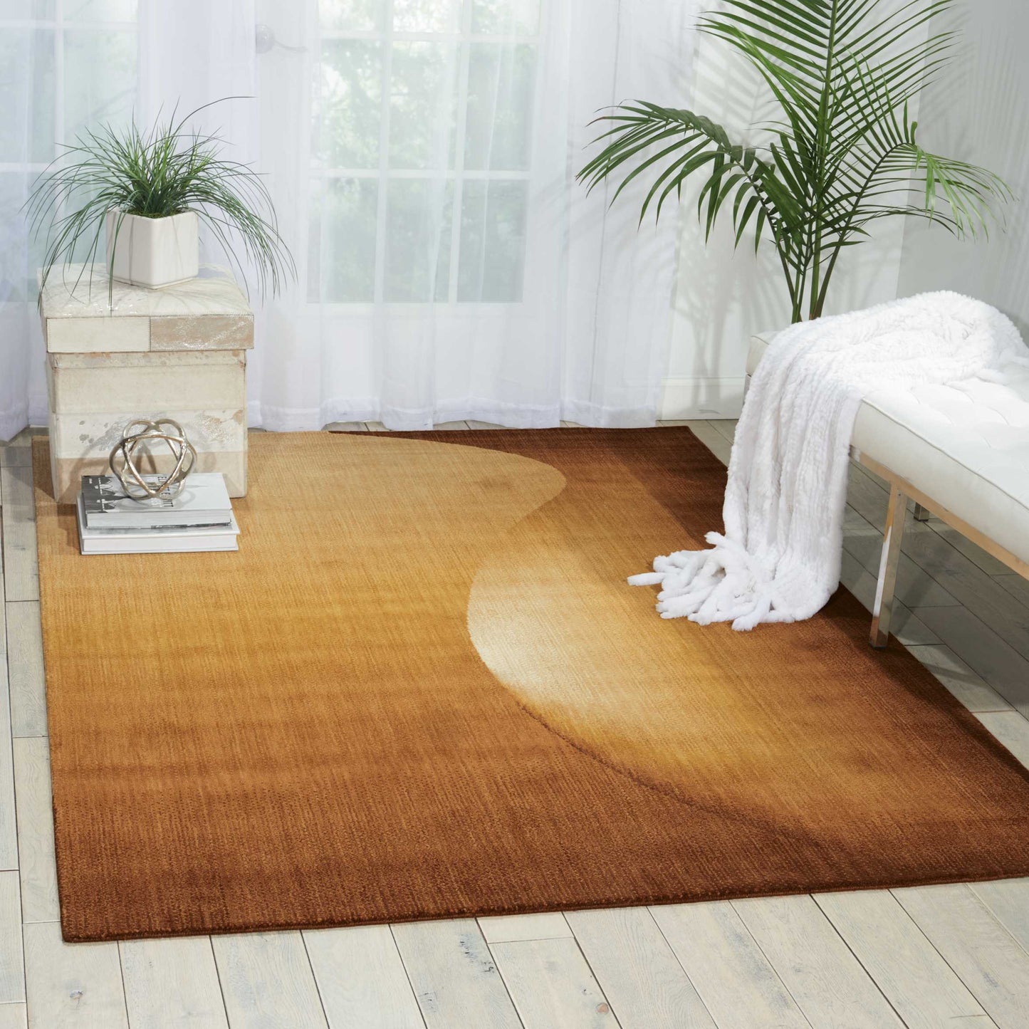 Nourison Home Radiant Arts  Amber  Contemporary