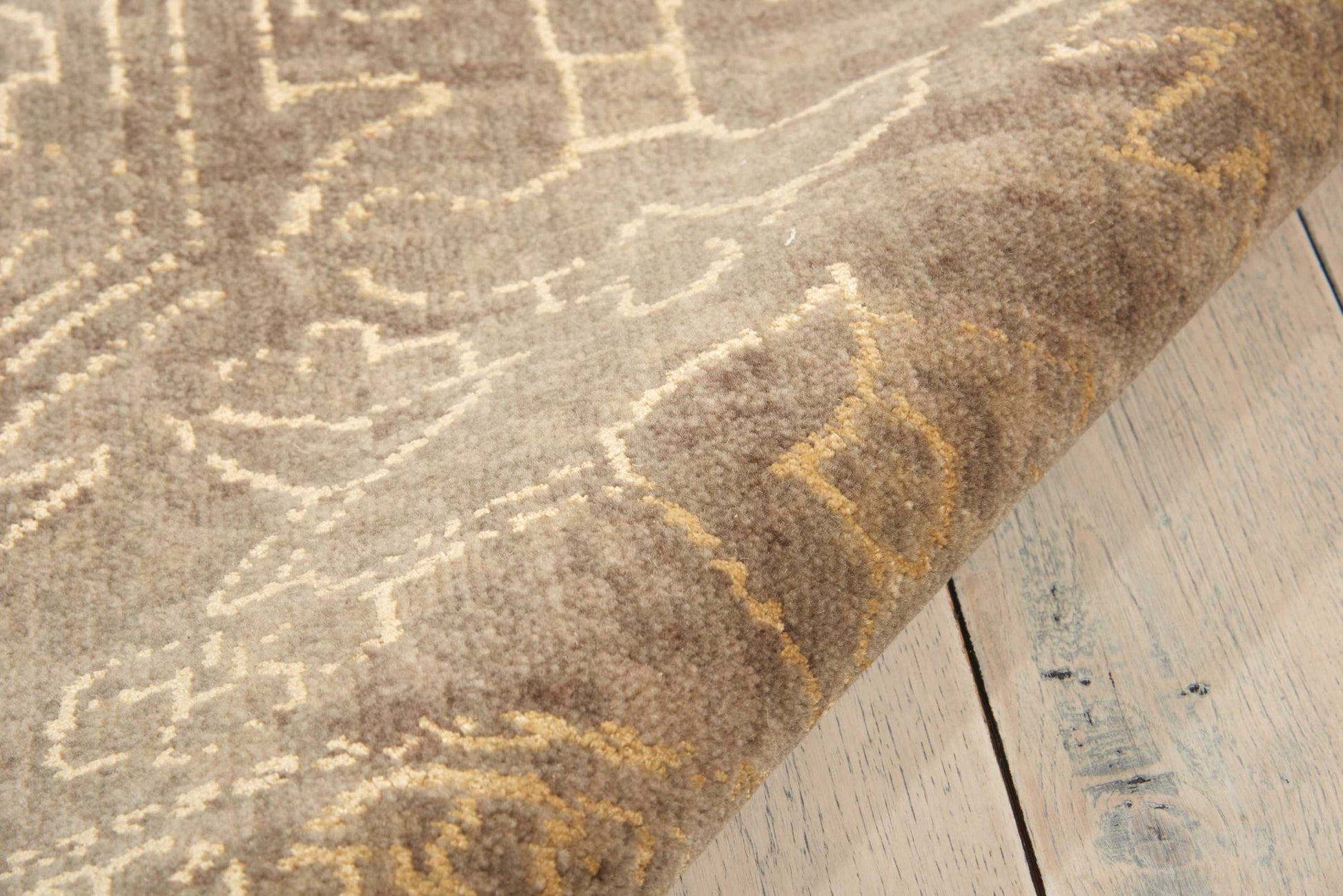 Nourison Home Silken Allure  Taupe  Traditional