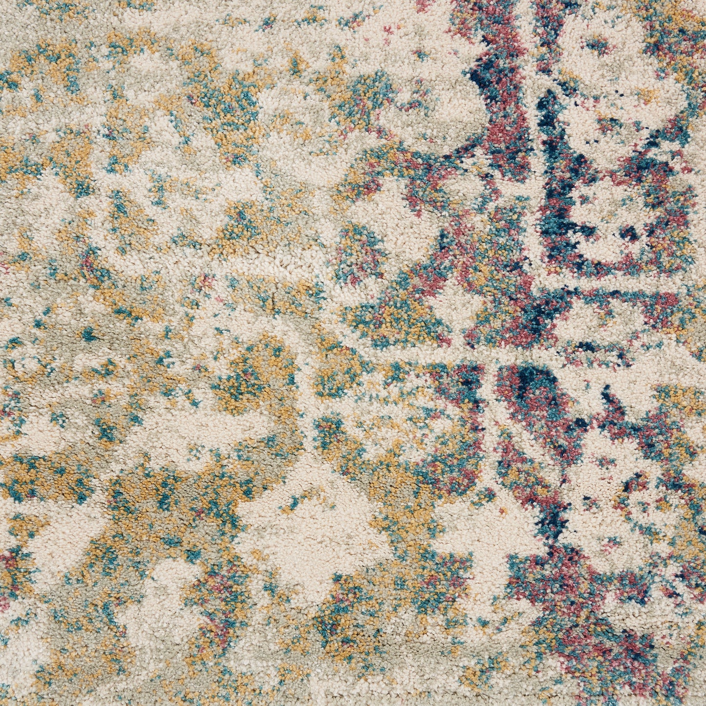 Nourison Home Fusion  Cream Blue  Transitional