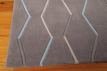 Nourison Home Contour  Charcoal  Contemporary