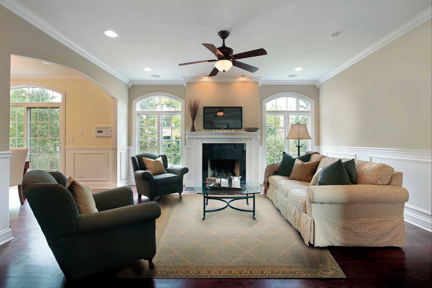 Nourison Home Ashton House  Surf  Traditional