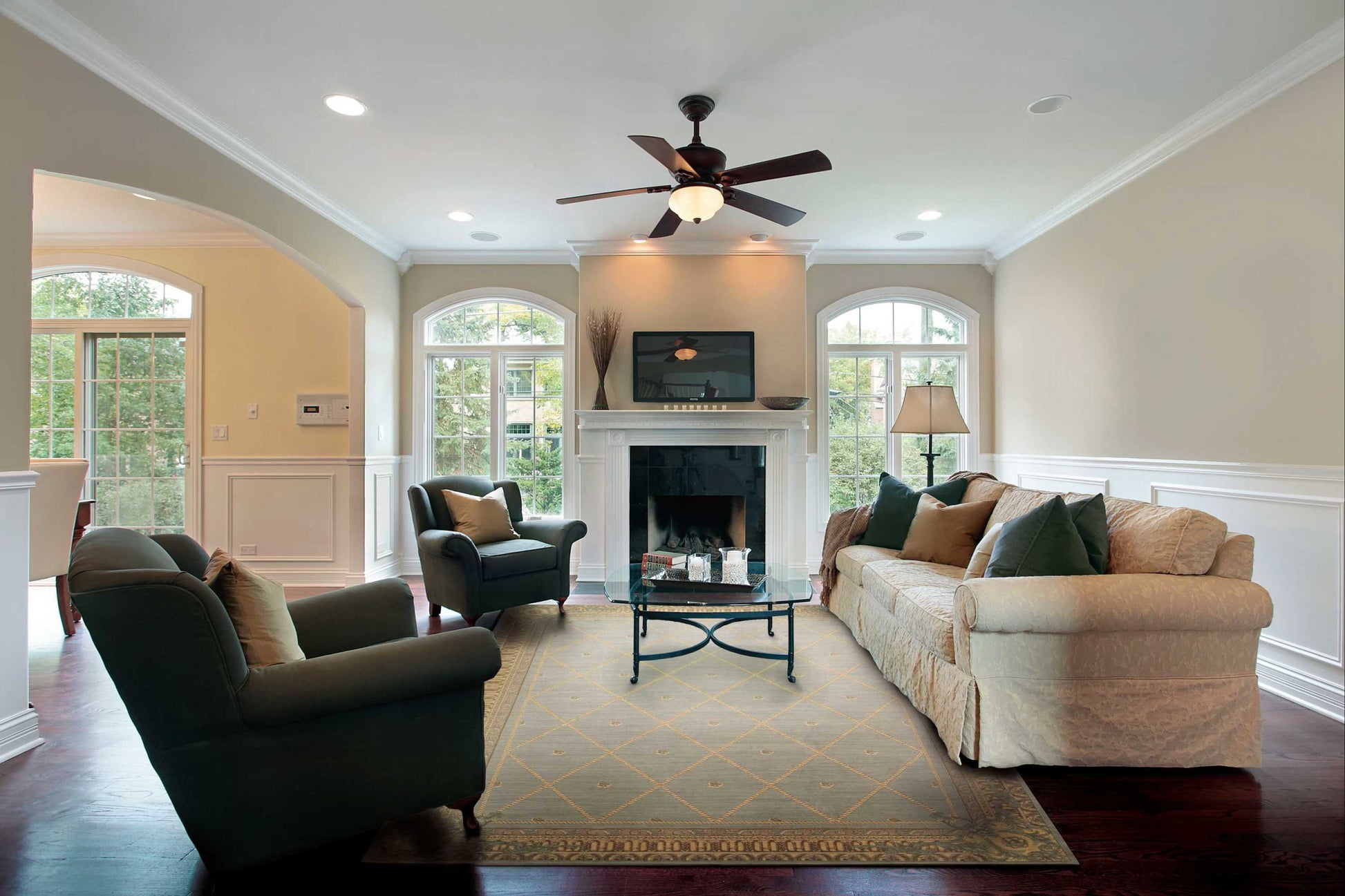 Nourison Home Ashton House  Surf  Traditional