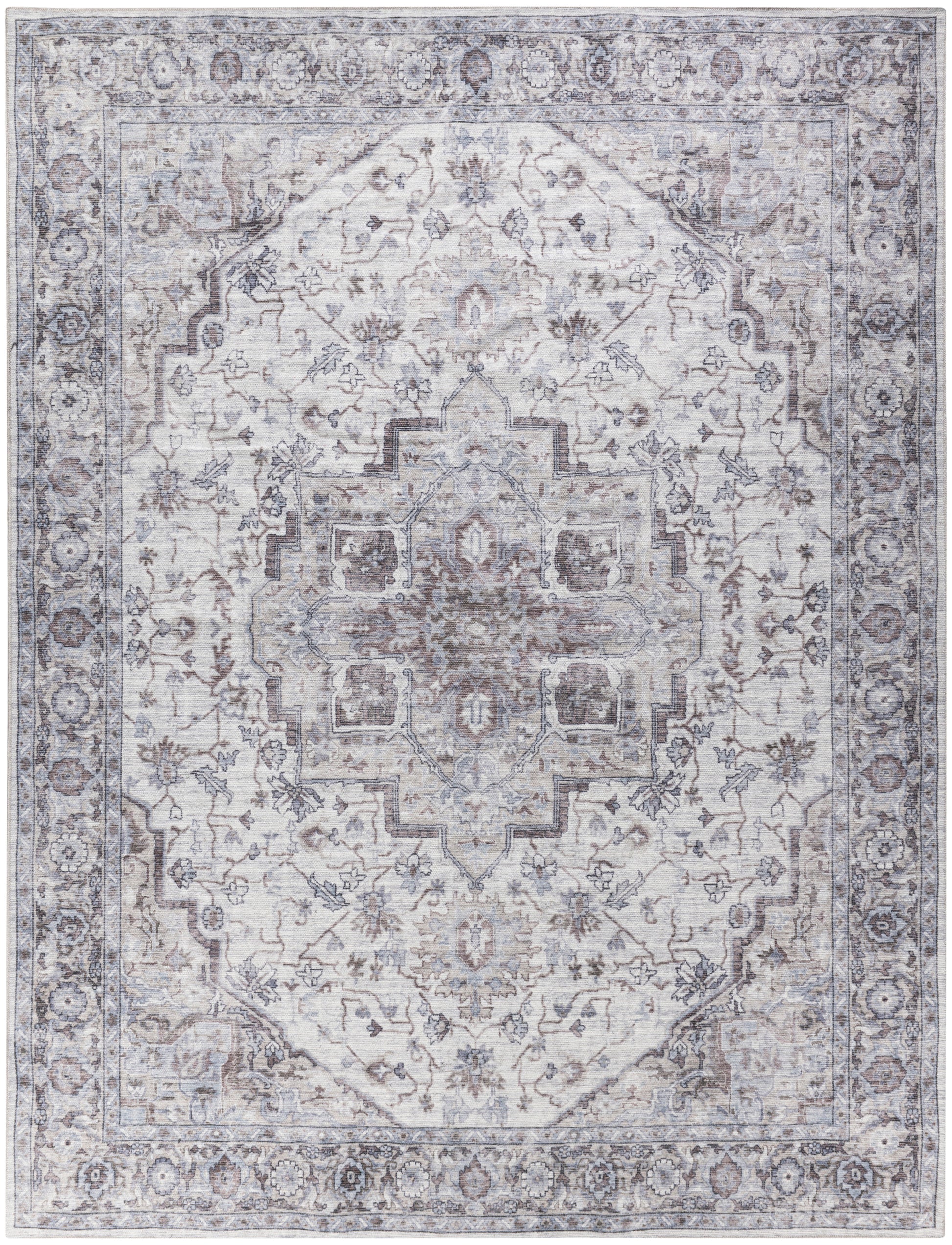 Nourison Home New Concept Washables  Ivory Beige  Traditional