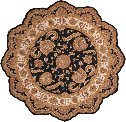 Nourison Home Heritage Hall HE19 Black Traditional Tufted Rug