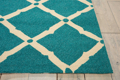 Nourison Home Portico  Aqua  Contemporary