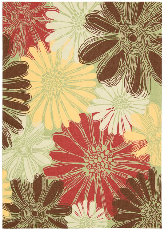 Nourison Home Home & Garden  Green  Contemporary