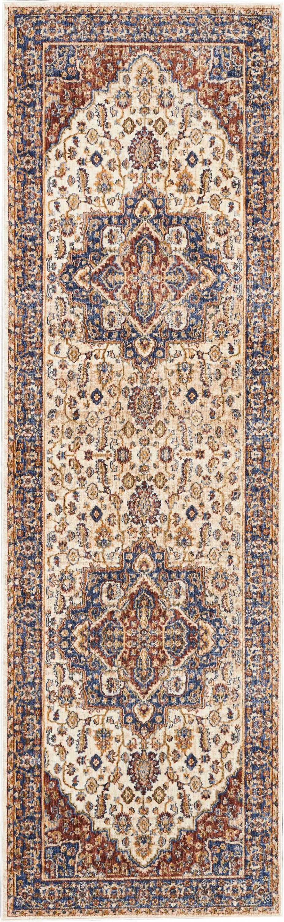 Nourison Home Lagos LAG01 Cream Traditional Power-loomed Rug