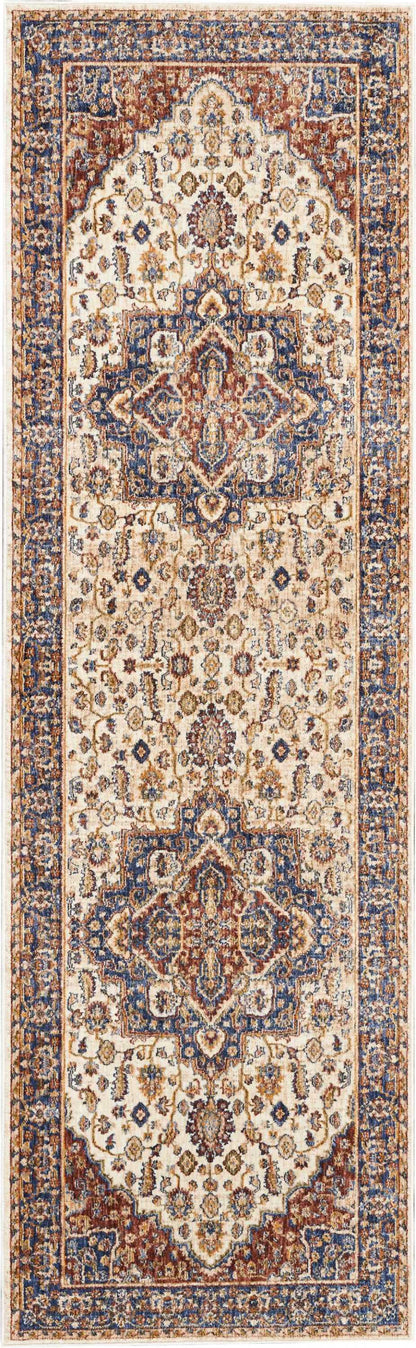 Nourison Home Lagos LAG01 Cream Traditional Power-loomed Rug