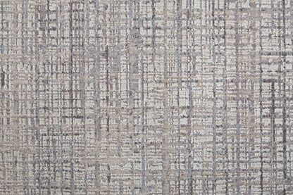 Feizy Lennon 39G4F Gray Beige Transitional/Casual/Industrial Machine Woven Rug - Rugs - Feizy - Atlanta Designer Rugs