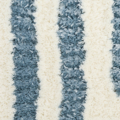 Nourison Home Pacific Shag  Blue Ivory  Contemporary