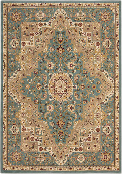 Nourison Home Antiquities  Slate Blue  Traditional