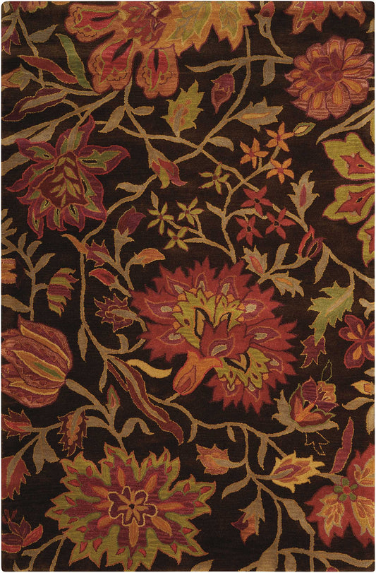 Nourison Home Jaipur  Chocolate  Transitional