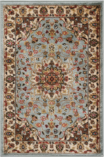 Nourison Home Delano DEL04 Blue Traditional Power-loomed Rug