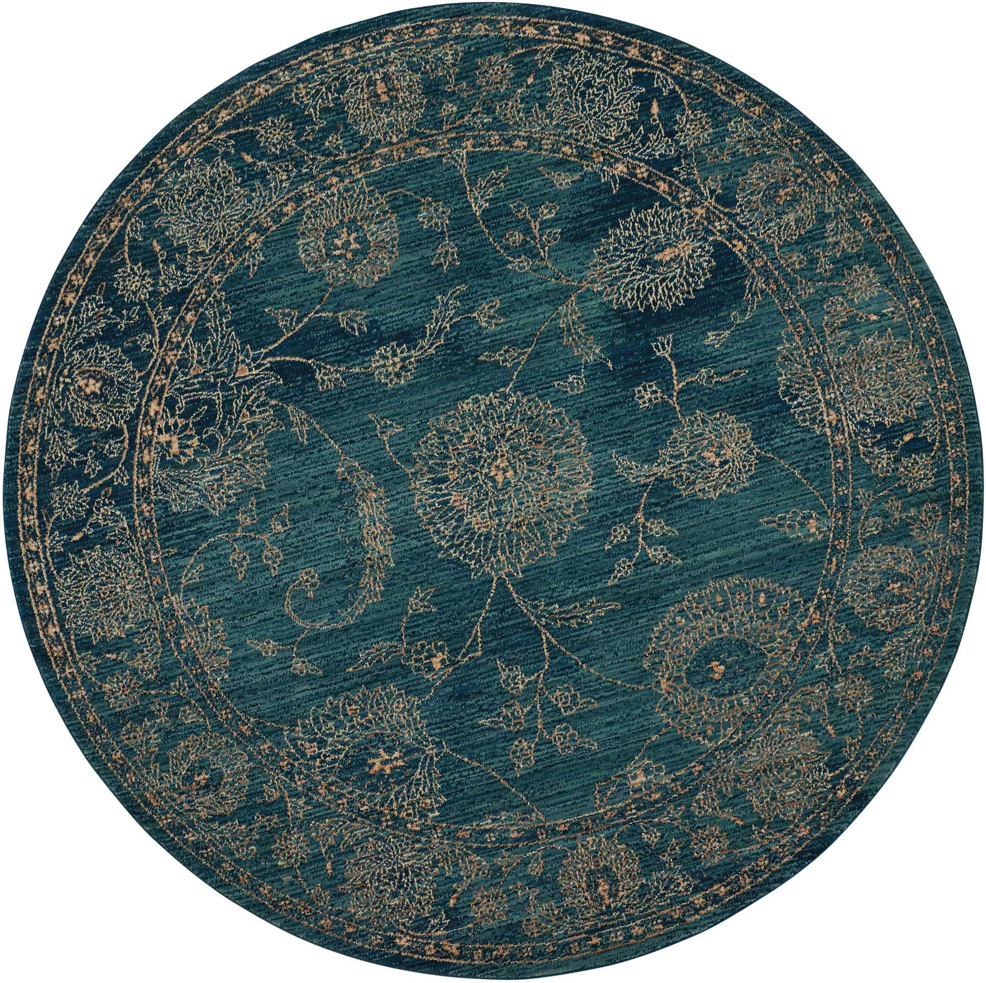 Nourison Home Nourison 2020  Teal  Traditional