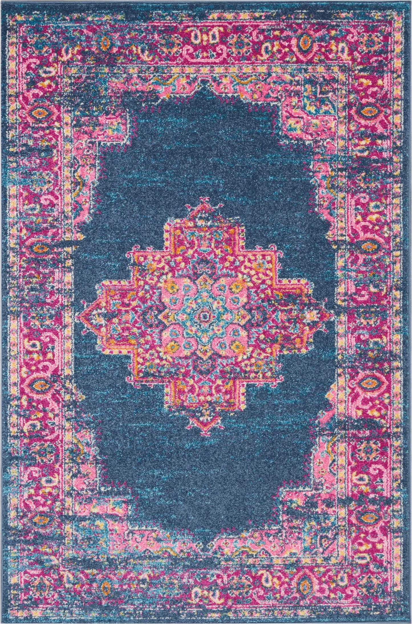 Nourison Home Passion PSN03 Blue Transitional Power-loomed Rugs
