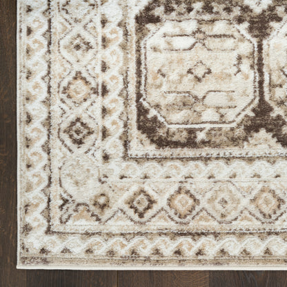 Nourison Home Dekor  Ivory Brown  Traditional