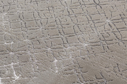 Feizy Micah 3047F Beige Silver Modern/Industrial/Luxury & Gla Machine Woven Rug - Rugs - Feizy - Atlanta Designer Rugs