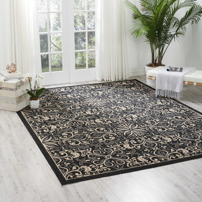 Nourison Home Caribbean  Charcoal  Transitional