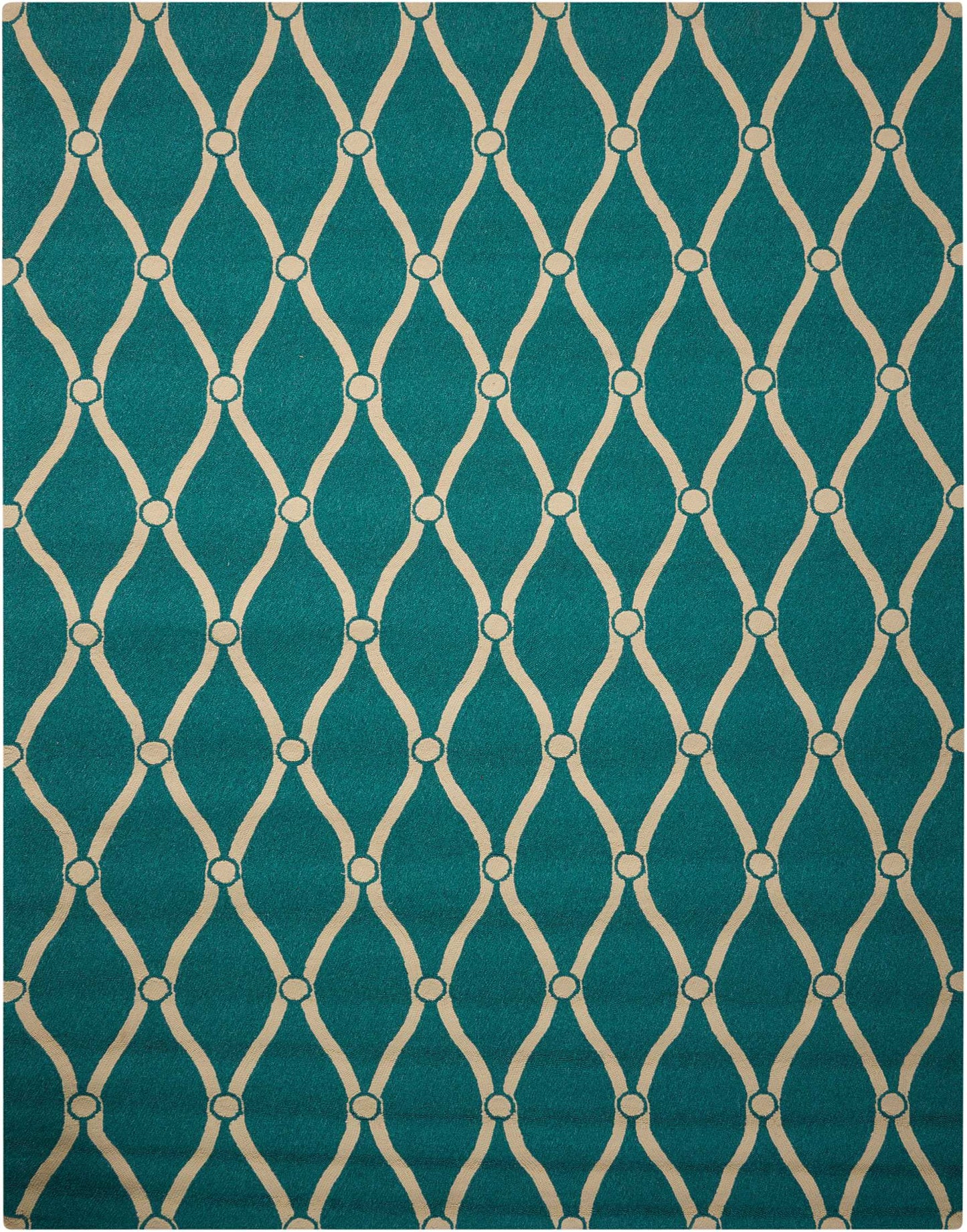 Nourison Home Portico POR02 Aqua Contemporary Tufted Rug
