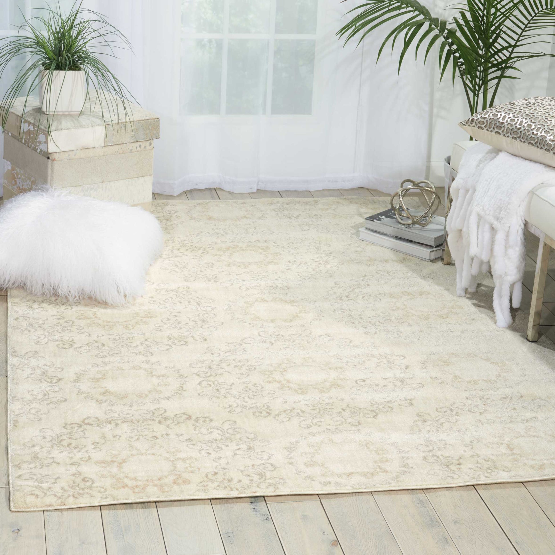 Nourison Home Tranquility  Ivory  Transitional