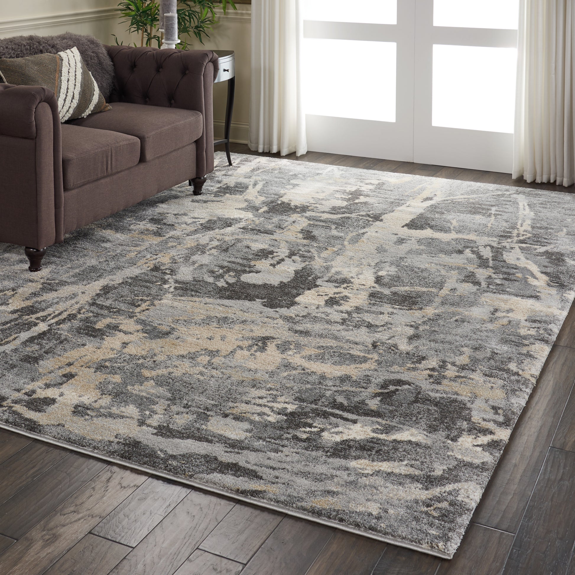 Nourison Home Fusion  Grey  Contemporary