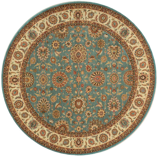 Nourison Home Living Treasures  Aqua  Traditional