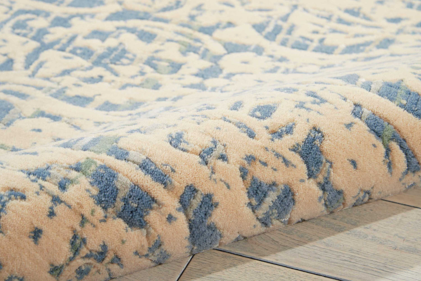 Nourison Home Nepal  Ivory Blue  Transitional