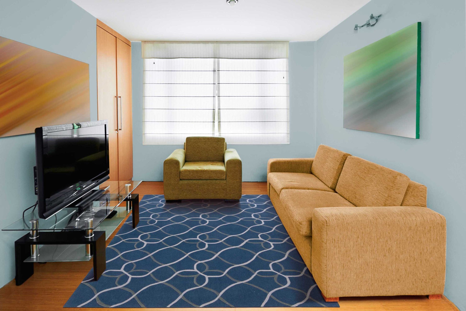 Nourison Home Contour  Denim  Contemporary