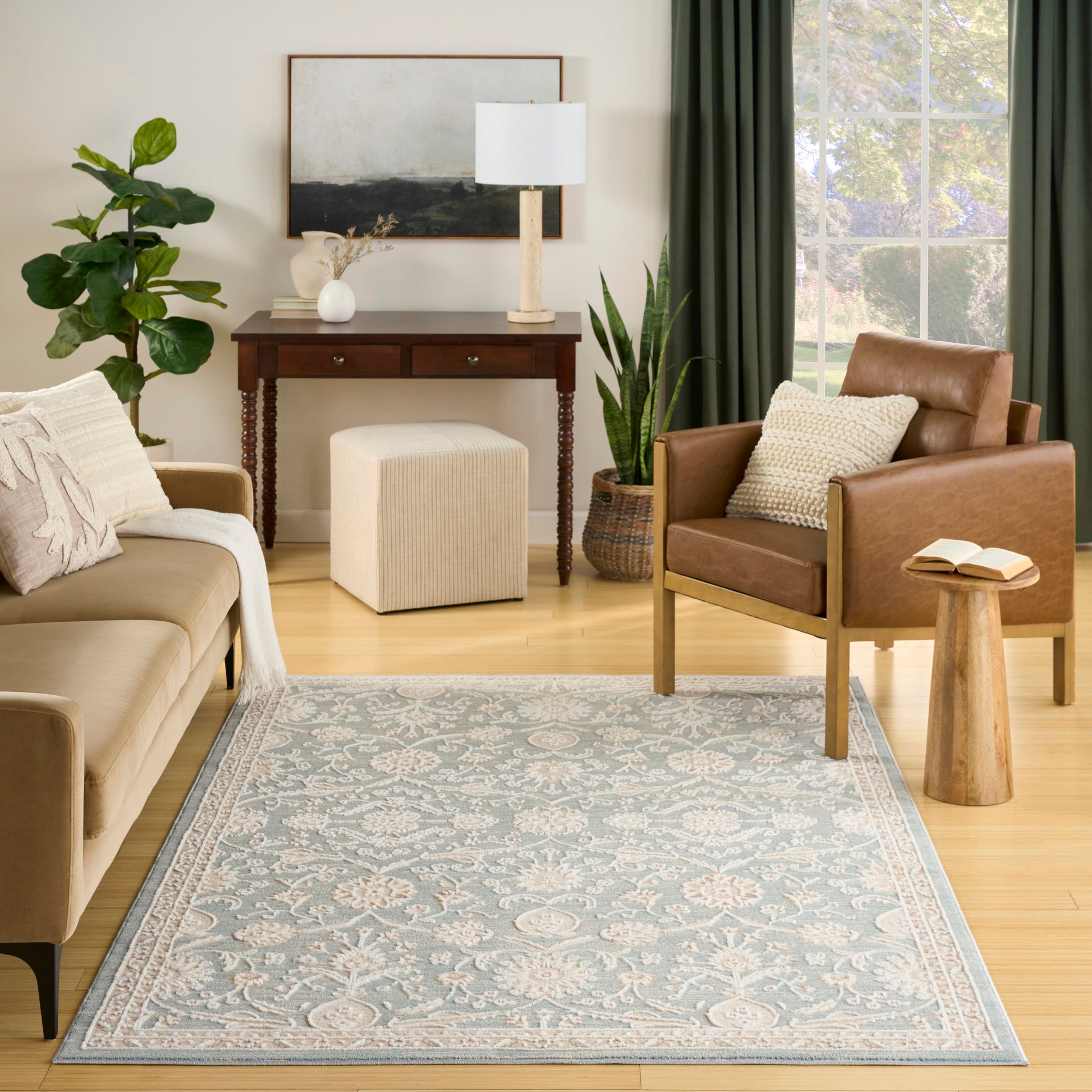 Nourison Home Isla  Blue  Traditional