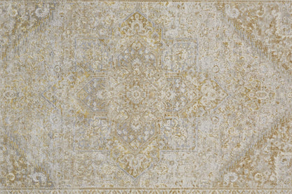 Feizy Aura 3734F Brown Gold Modern/Classic/Persian Machine Woven Rug - Rugs - Feizy - Atlanta Designer Rugs