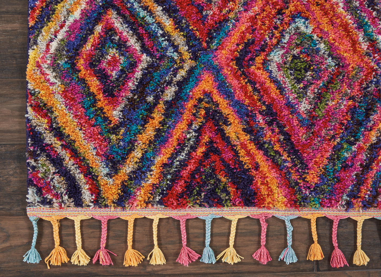 Nourison Home Nomad  Red Multicolor  Transitional