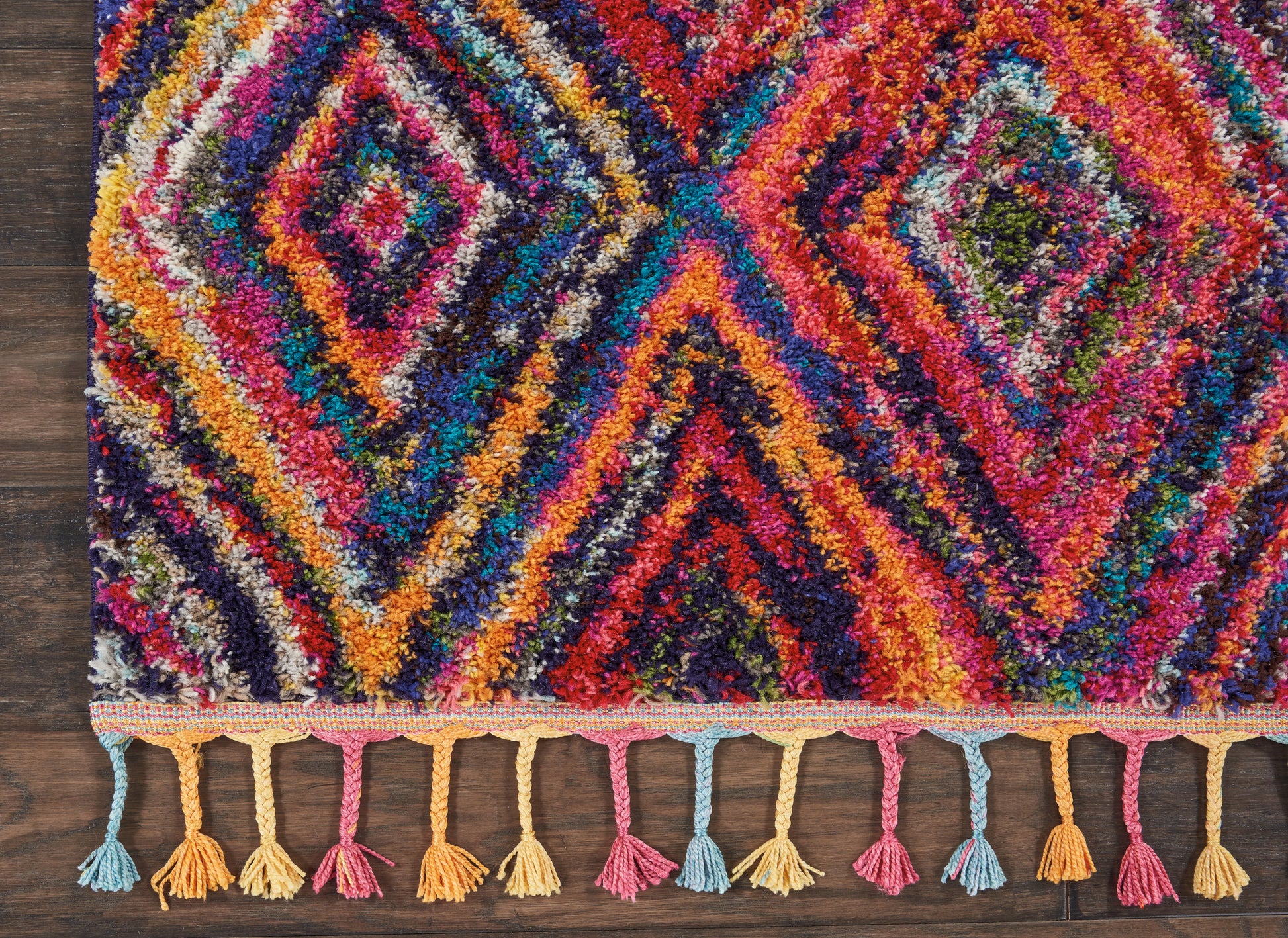 Nourison Home Nomad  Red Multicolor  Transitional