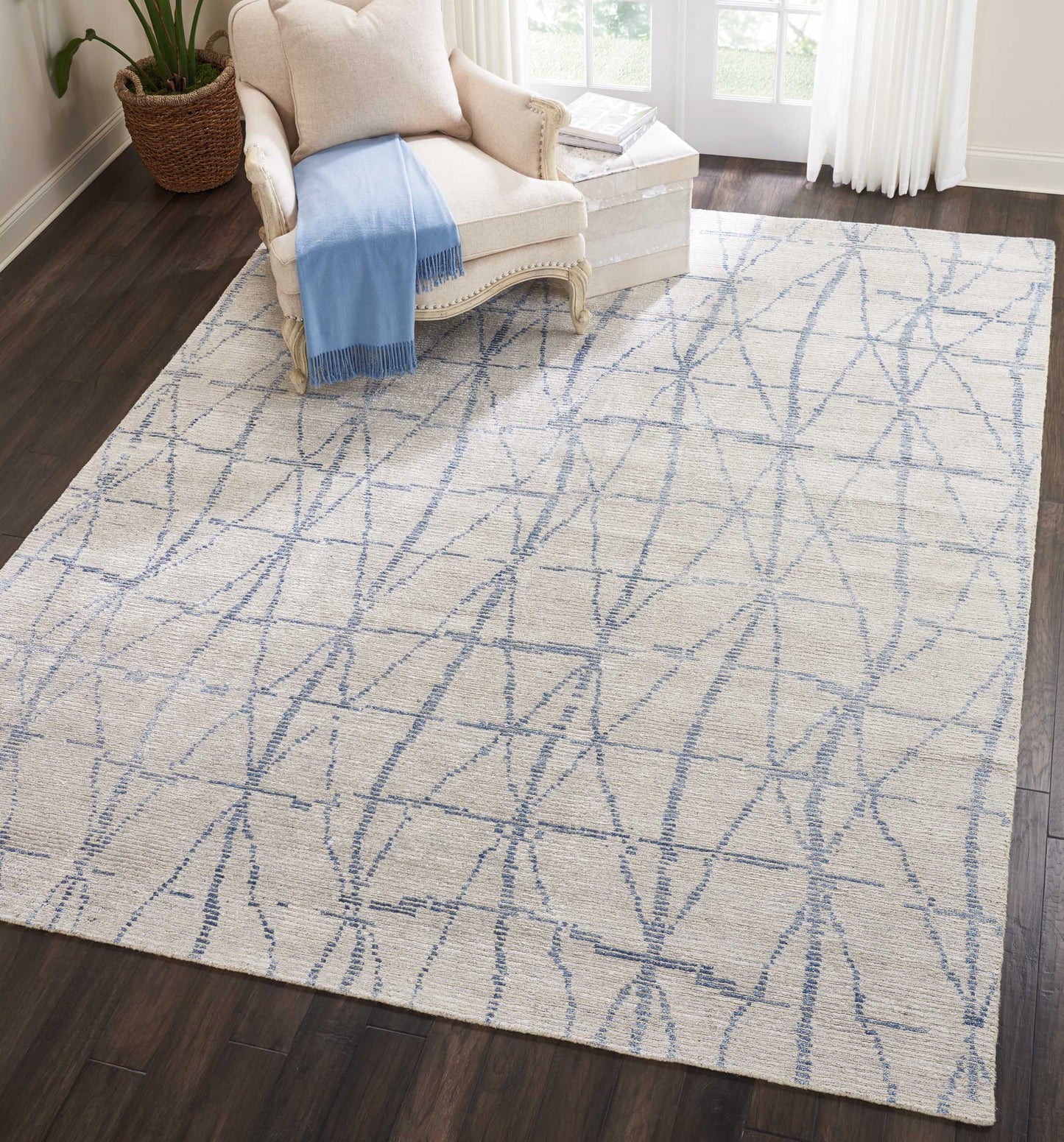 Nourison Home Ellora  Sky  Contemporary