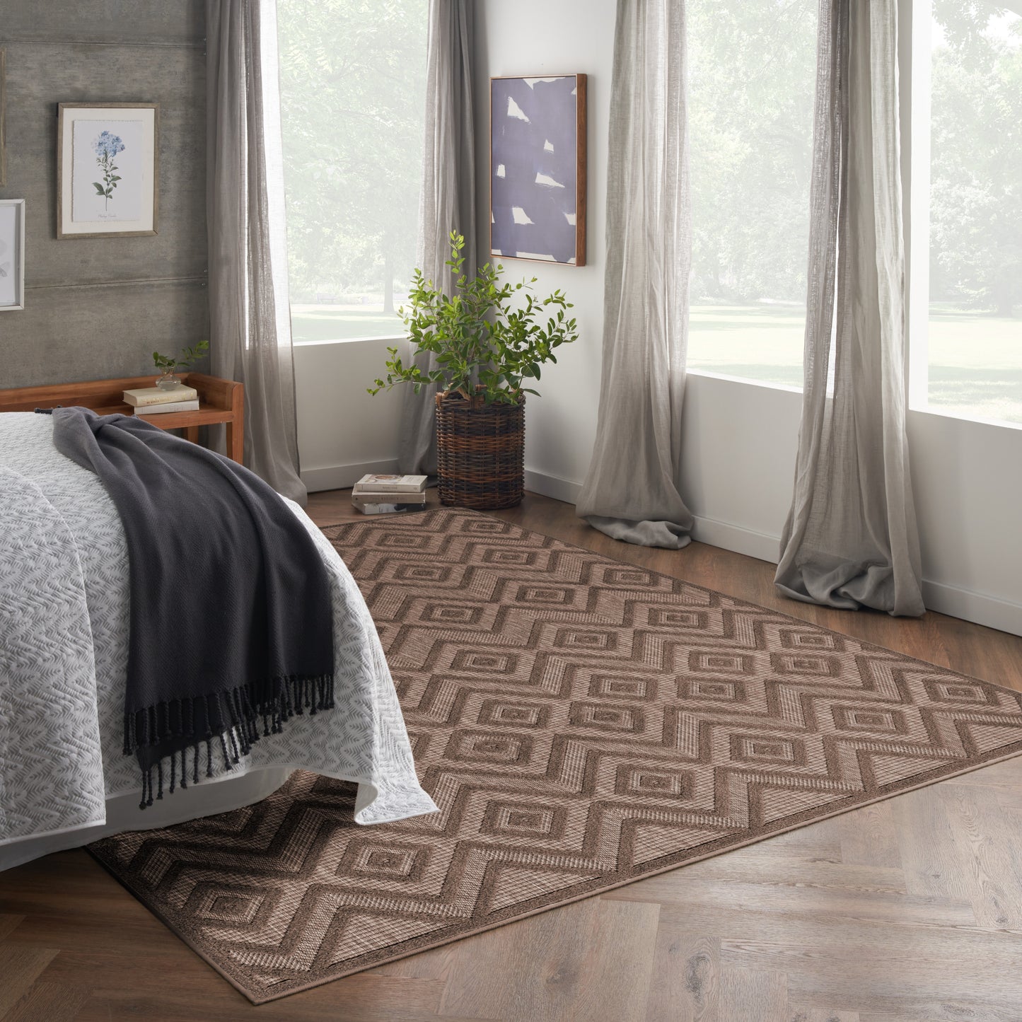 Nourison Home Versatile  Brown  Contemporary