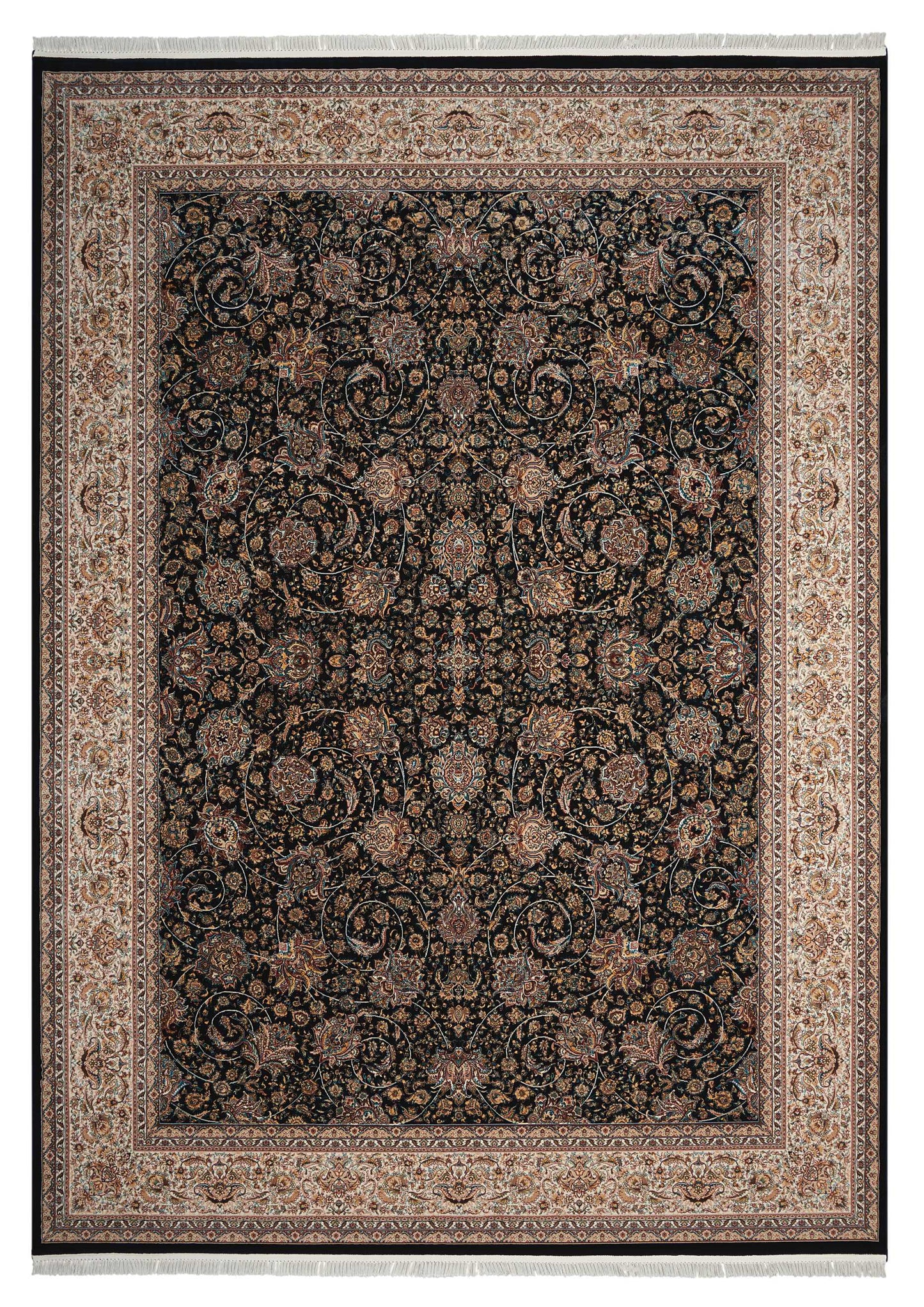 Nourison Home Persian Palace PPL03 Navy Traditional Power-loomed Rug