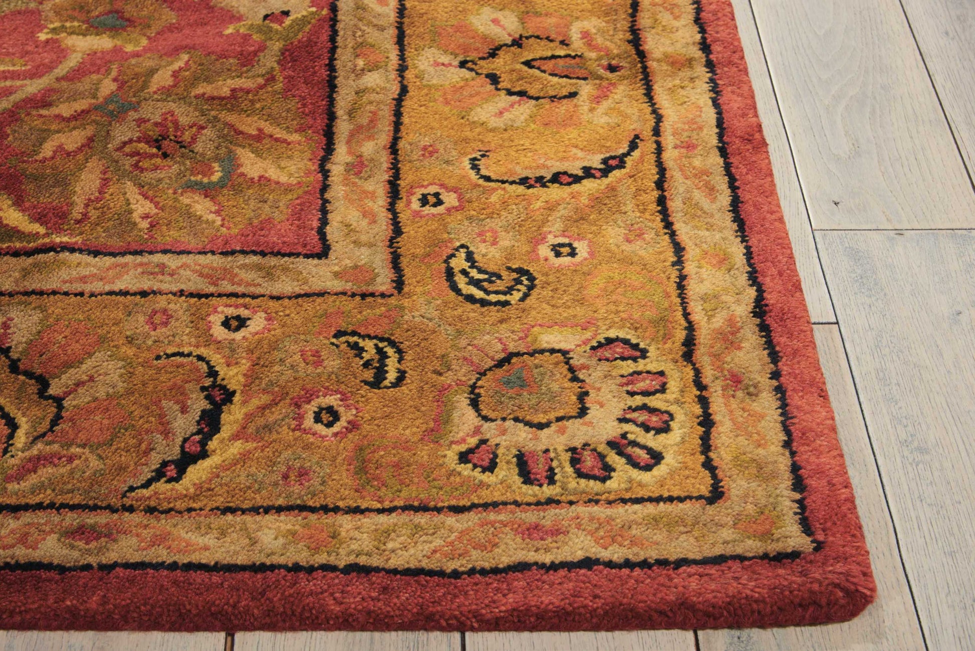 Nourison Home Jaipur  Burgundy  Traditional
