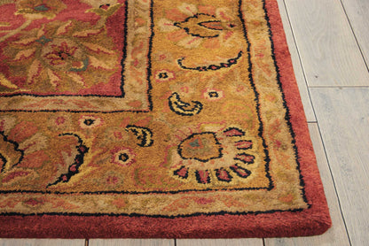 Nourison Home Jaipur  Burgundy  Traditional