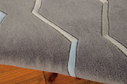 Nourison Home Contour  Charcoal  Contemporary