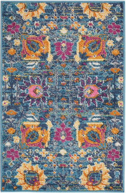 Nourison Home Passion PSN01 Denim Transitional Power-loomed Rugs